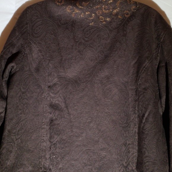 Chico's Brown Jacket Elegant Classy - Picture 7 of 8
